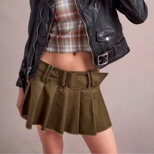 BDG pleated Micro Mini pleated Skirt NEW